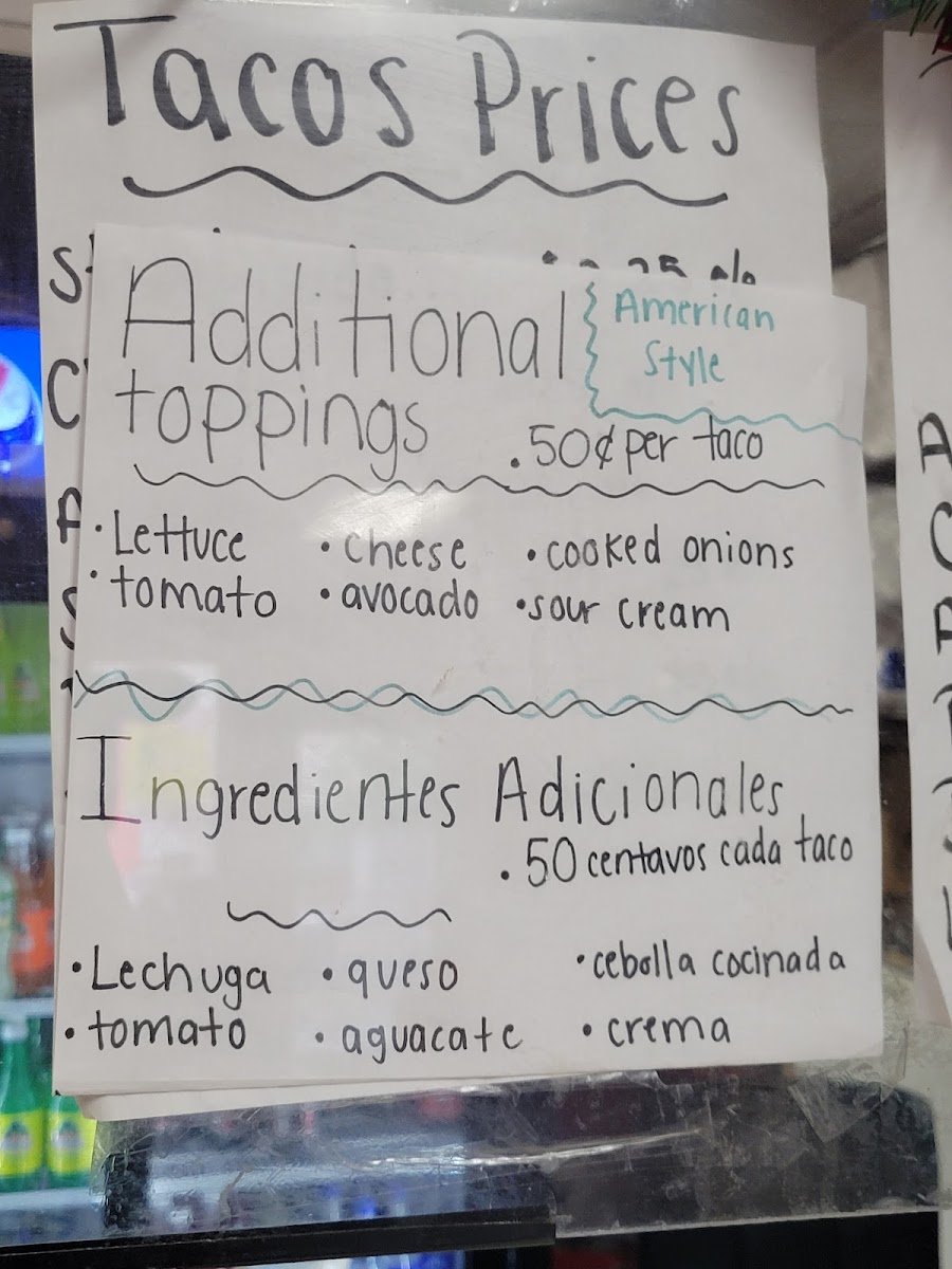 Tacos Mi Tierra Menu - Image 6